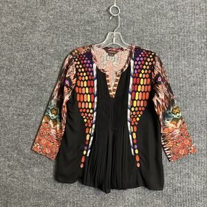 Anthropologie Ranna Gill Womens Spectral Blouse Womens Small Embroidered Tribal